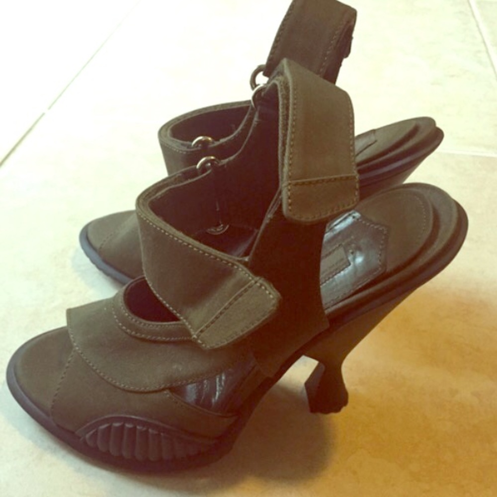COPY - Prada Army Green Sandal Pump 36.5 6 1/2 NOT FOR SALE PHOTOS ONLY